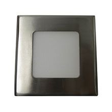 LED panel light 4W square recessed nichel plated color