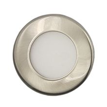 LED panel light 3W round recessed nichel plated color