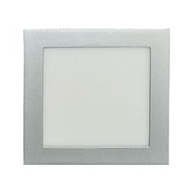 LED panel light 18W square recessed silver color shell ultra-thin