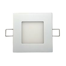 LED panel light 4W square recessed silver color shell ultra-thin
