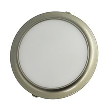 Ultra-thin led panel ceiling light 18W round recessed pearl nickel arc series