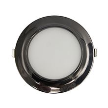 Ultra-thin led panel ceiling light 18W round recessed black arc series