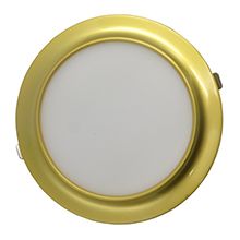 Ultra-thin led panel ceiling light 12W round recessed gold arc series