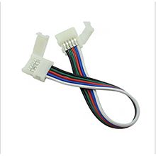 5050-led-strip-RGBW-connector-12mm-with-wire-at-the-middle,led-strip-connector