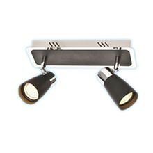 Ceiling spotlight fitting Black color 2 head With Gu10 Base