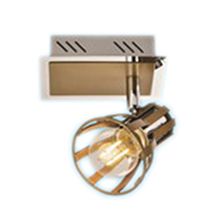 Ceiling spotlight fitting Gold color 1 head With E14 Base