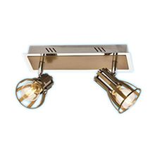 Ceiling spotlight fitting Gold color 2 head With E14 Base