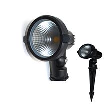 LED spot flood light 9W COB round white/gray/dark gray/black