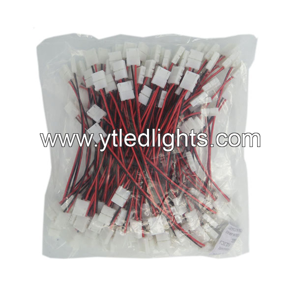 3528 led strip double connector 8mm with wire