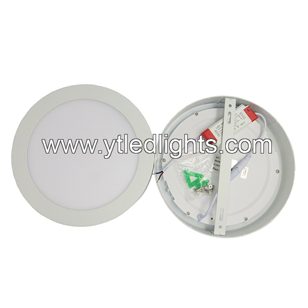 LED panel ceiling light 18W ultra-thin round surface mounted 3 years warranty
