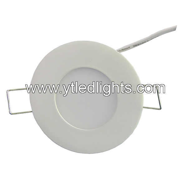 LED panel ceiling light 3W ultra-thin round recessed 3 years warranty