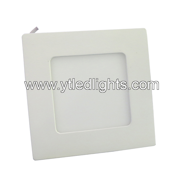 LED panel ceiling light 6W ultra-thin square recessed 3 years warranty