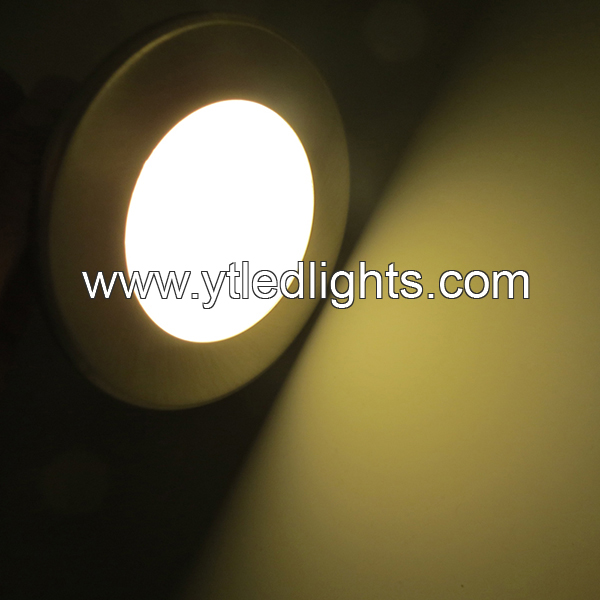 LED-panel-light-3W-round-recessed-nichel-plated-color