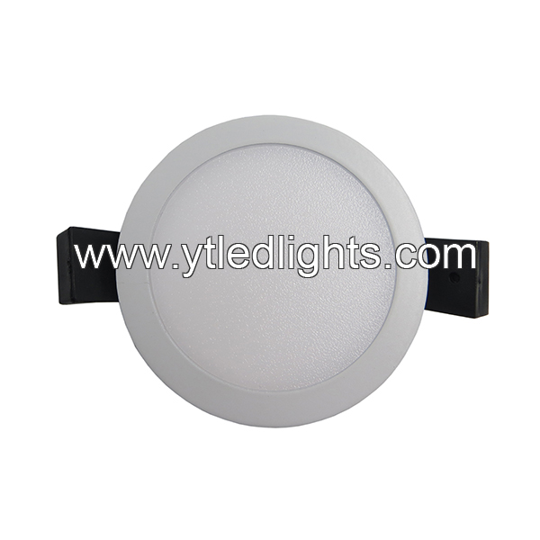 LED panel light 5W round recessed white internal driver narrow edge series