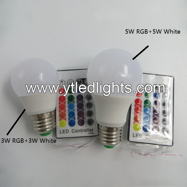 RGBW-Led-bulb-lights-E27-5W-RGB+5W-WHITE-Kind1