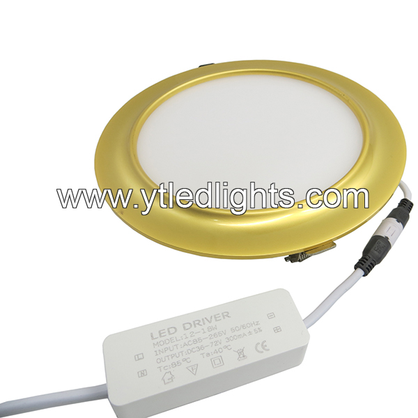Ultra-thin-led-panel-ceiling-light-12W-round-recessed-gold-arc-series