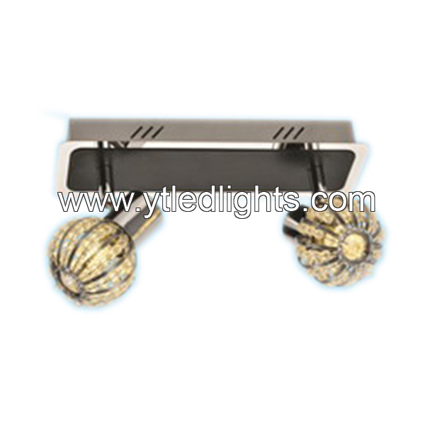 Ceiling spotlight fitting Chrome color 2 head With G9 Base
