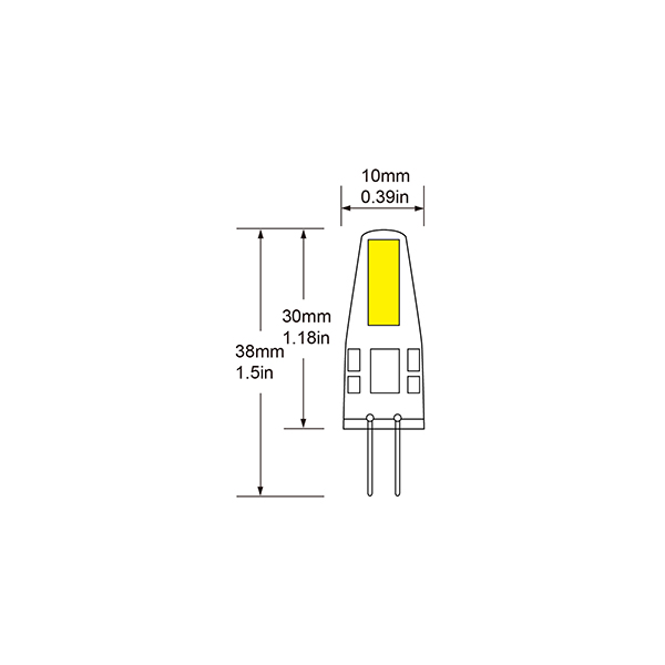 G4 led bulb AC/DC12V 3W COB sillica gel