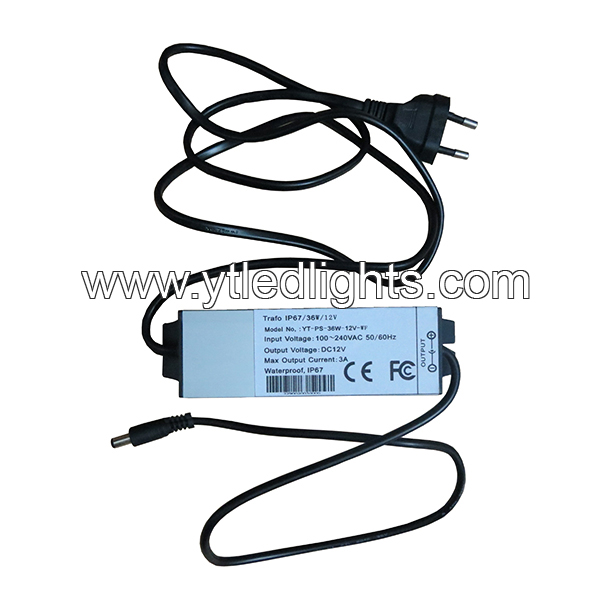 12V constant voltage power supply 36W 3A waterproof IP67
