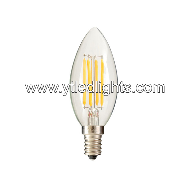 C35 led filament bulb 2W 4W 6W pointy bubble 