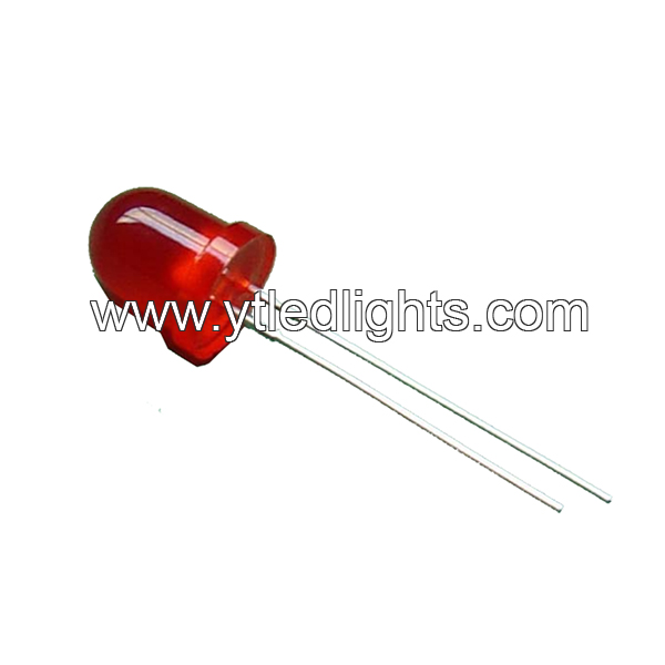 F8 DIP LED 8mm round head red lens red color light