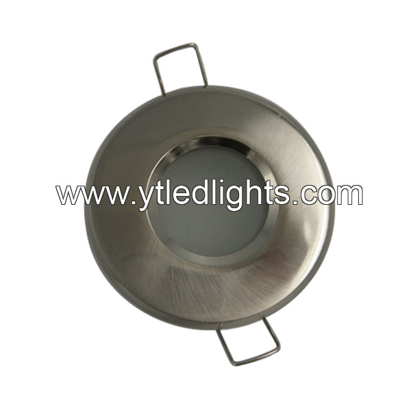 LED ceiling light fixture round plating aluminium color non-rotation waterproof IP54