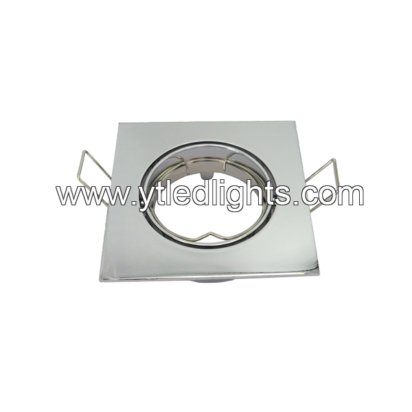 LED ceiling light fixture square chrome color rotatable