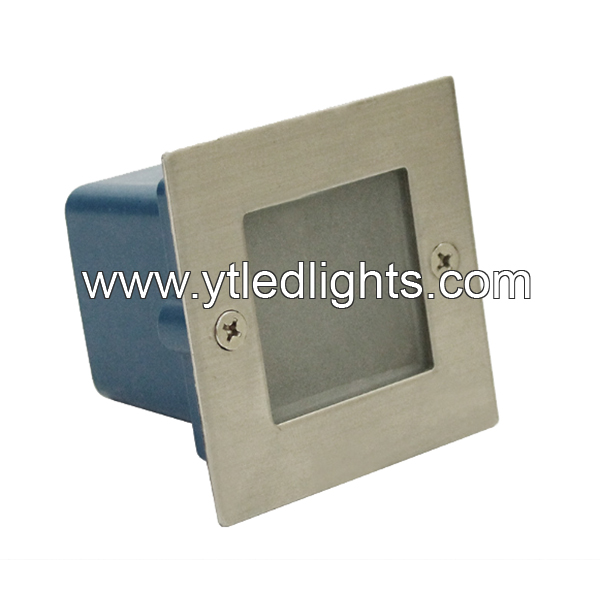 LED step light 2W 10led 2835smd blue square recessed IP54