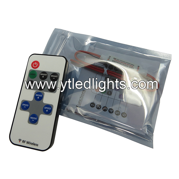 Mini Single color led controller RF DC12V 12A